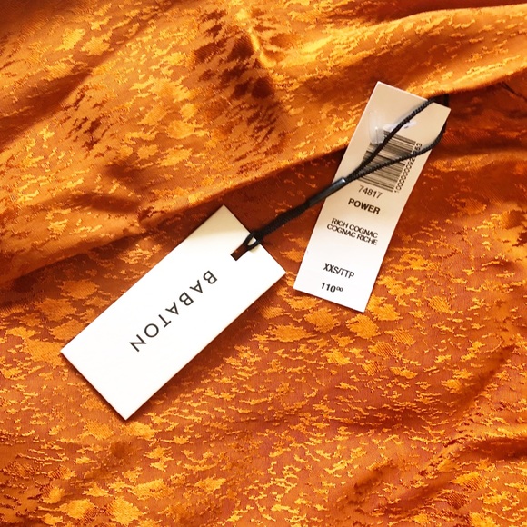 ARITZIA POWER BLOUSE IN RICH COGNAC - Picture 3 of 8